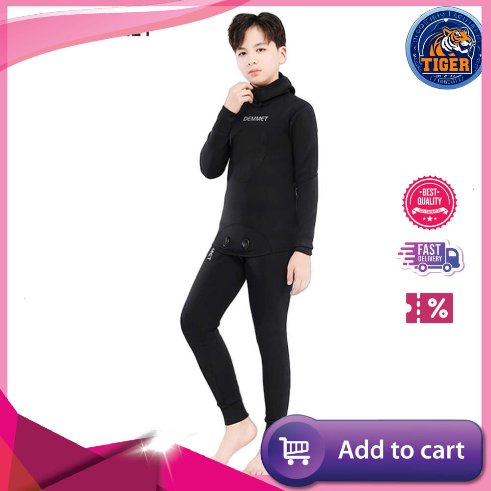 Ddmytiger Children S Mm Split Long Sleeved Two Piece Outdoor Sun Protection And Warmth Diving Swimming Jellyfish Suit For Men H