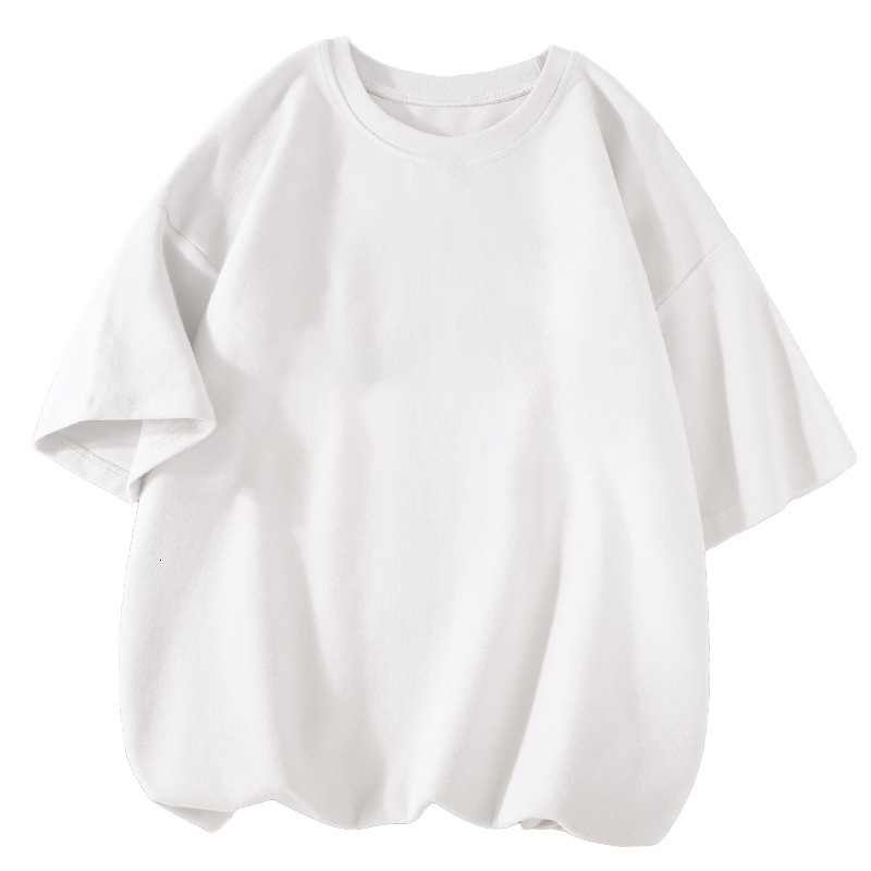 Ddmyshoesvip 220G Girls Short T Shirt For Summer New Long Half Sleeved Big Children S Stylish Loose Summer Outfit Explosive Street Top