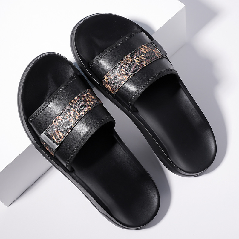 Free shipping designer Slippers for womans mens sandals lady slider summer fashion Slides grid men outdoor woman shoes
