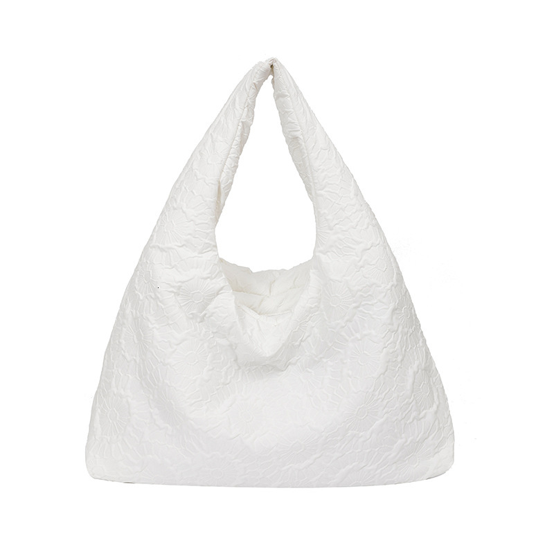 2025S Designer Women S Bag New Cotton Padded Single Shoulder Women S Bag With Hidden Flower Casual Underarm Bag Fashionable And Versatile Minimalist S