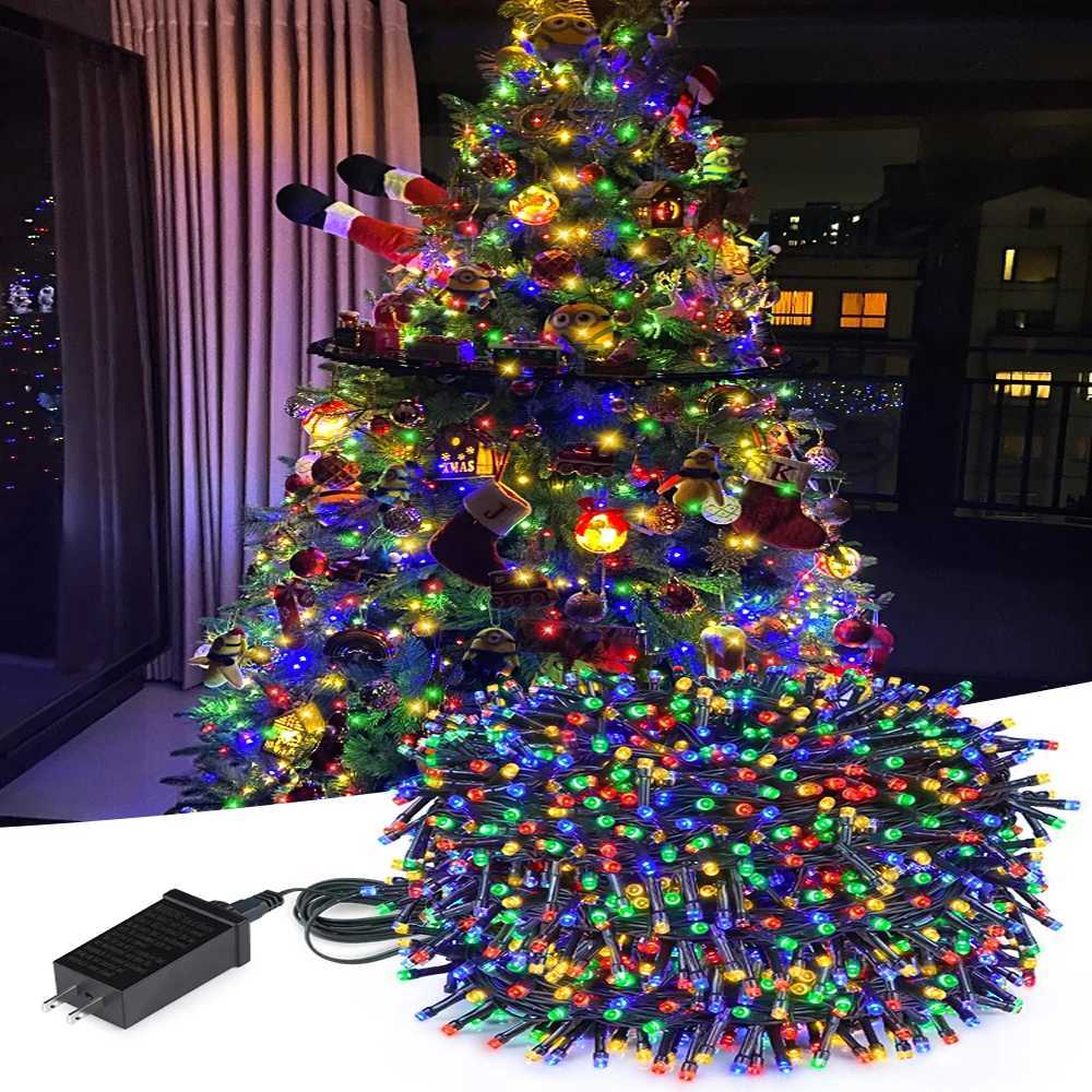 100M 50M 24V LED Christmas Lights Fairy Garland String Light Waterproof 30M 20M 10M Outdoor Garden Holiday Wedding Decoration W251107