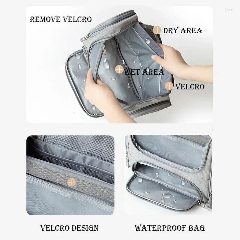 Cosmetic Bags Waterproof Men Hanging Bag Travel Organizer Makeup For Women Necessaries Make Up Case Wet And Dry Wash Toiletry