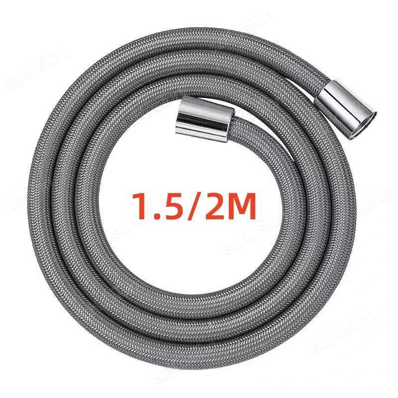 15/2M Nylon ible Shower Hose High Pressure Shower Tube GI/2 Universal Shower Pipe Bathro Accessories Y251107