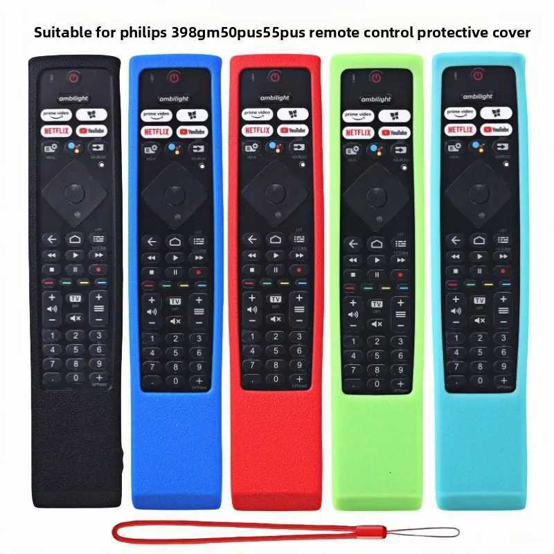 Silicone Case Fit for Philips Smart TV Remote Control 50PUS8106/12 55PUS8106/12 43PUS7406/12 Protective Cover Anti-Slip K251106