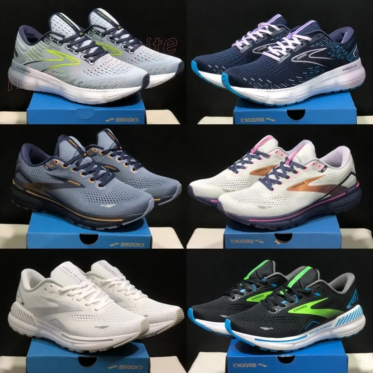 brookshoes brook brookshoes High Propulsion Athletic Trainers Premium Running and Outdoor Shoes for Men and Women Training Tennis Sports EUR36-46