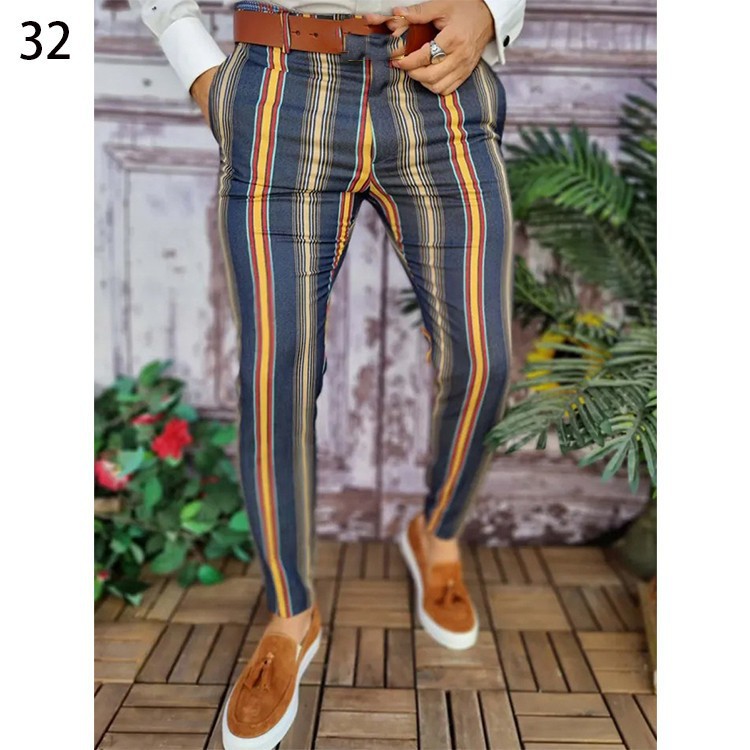 Designer mens Pants Fashion Luxury Casual Slim Print Sport Pant high Street party mens pencil trouser Hip Hop S-3XL