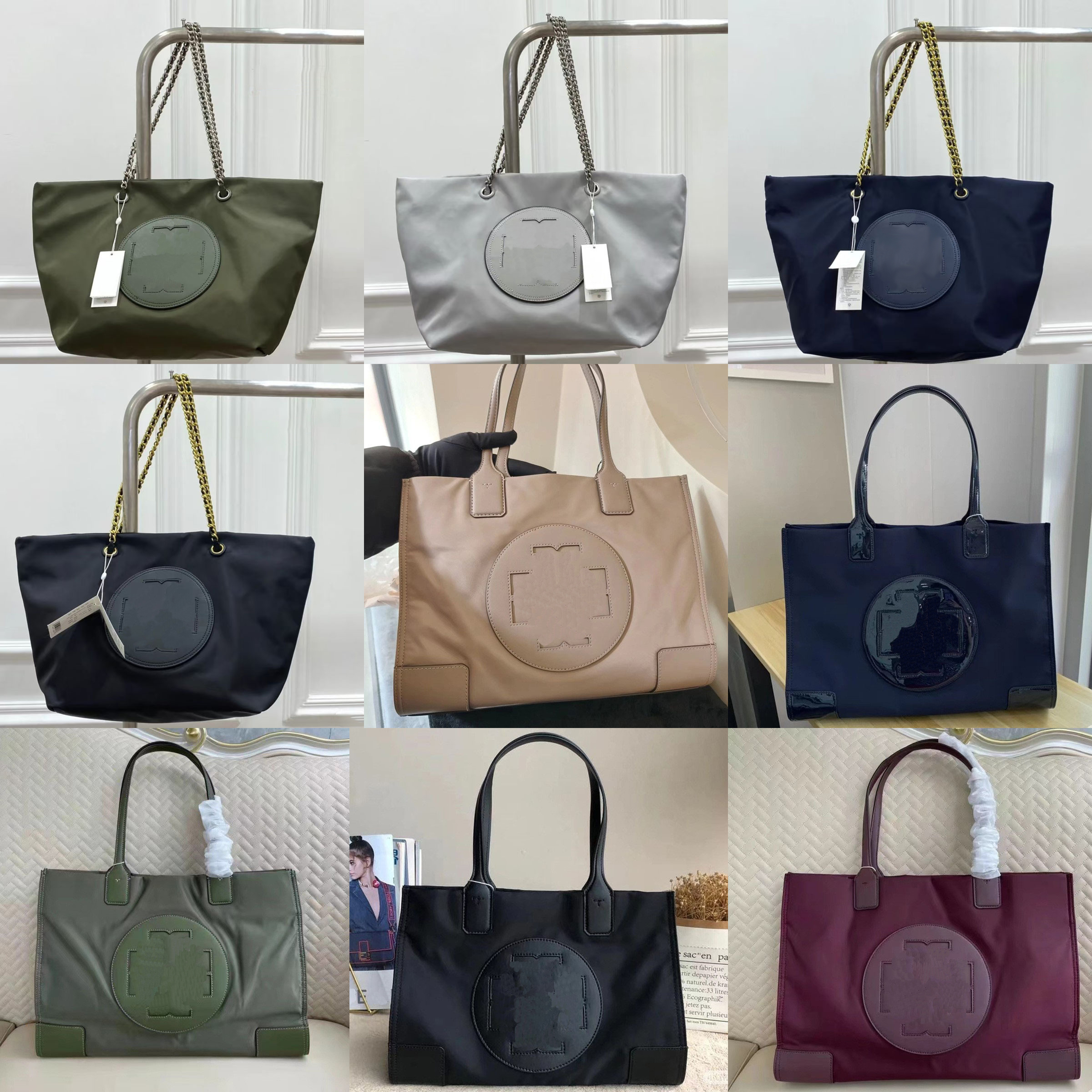 Designer Bag New Women's Bag Nylon Chain Large Capacity Shopping Bag Fashion Versatile One Shoulder Handheld Commuter Tote Bag Designer Trendy Bag