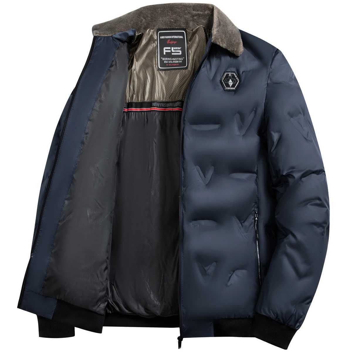 Mens Fashion Windbreaker Parka Coat Male Jacket Autumn Winter Overcoat Windproof Casual Warm Hombre New Streetwear OutdoorsT251107