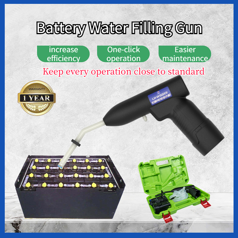 Battery Watering Gun Filler with Auto Shut Off Drip-Free Valve, Forklift Golf Cart RV Truck Battery Watering Filling System