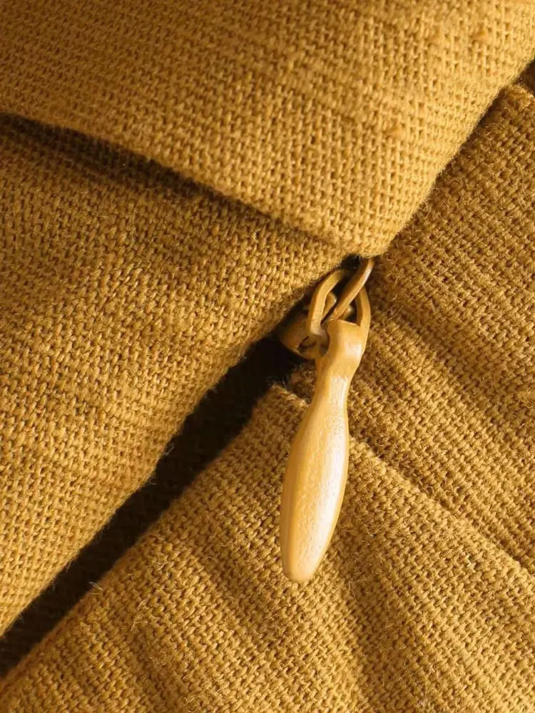 TRZA Womens Sexy Folded Asymmetric Linen Crop Vest Retro Single Shoulder Side Zipper Camis Mujer 250407