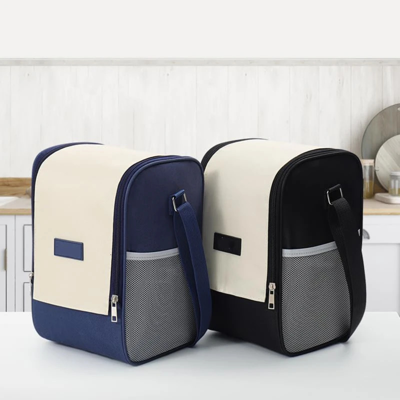 Insulated lunch bag bento aluminum foil shoulder rice ice pack portable picnic food storage 250401
