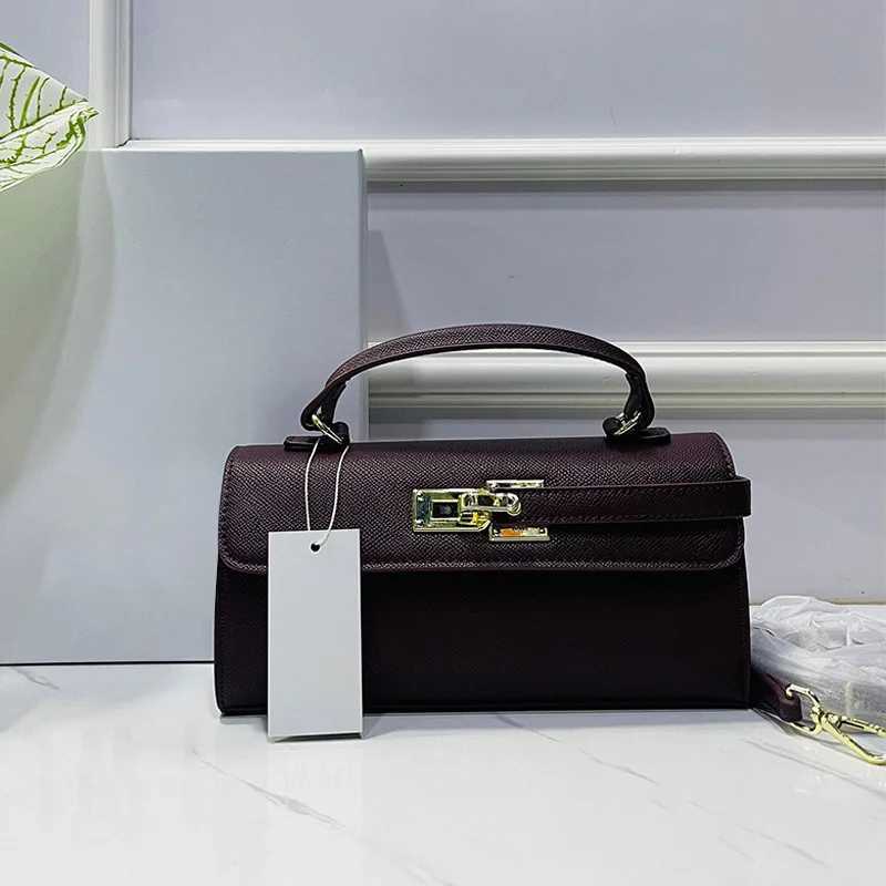 Luxury Brand Women Lock Bag Popular Retro Fashion Shoulder Bag Simple Versatile Crossbody Bag High Quality Square Bag HandbagW251107