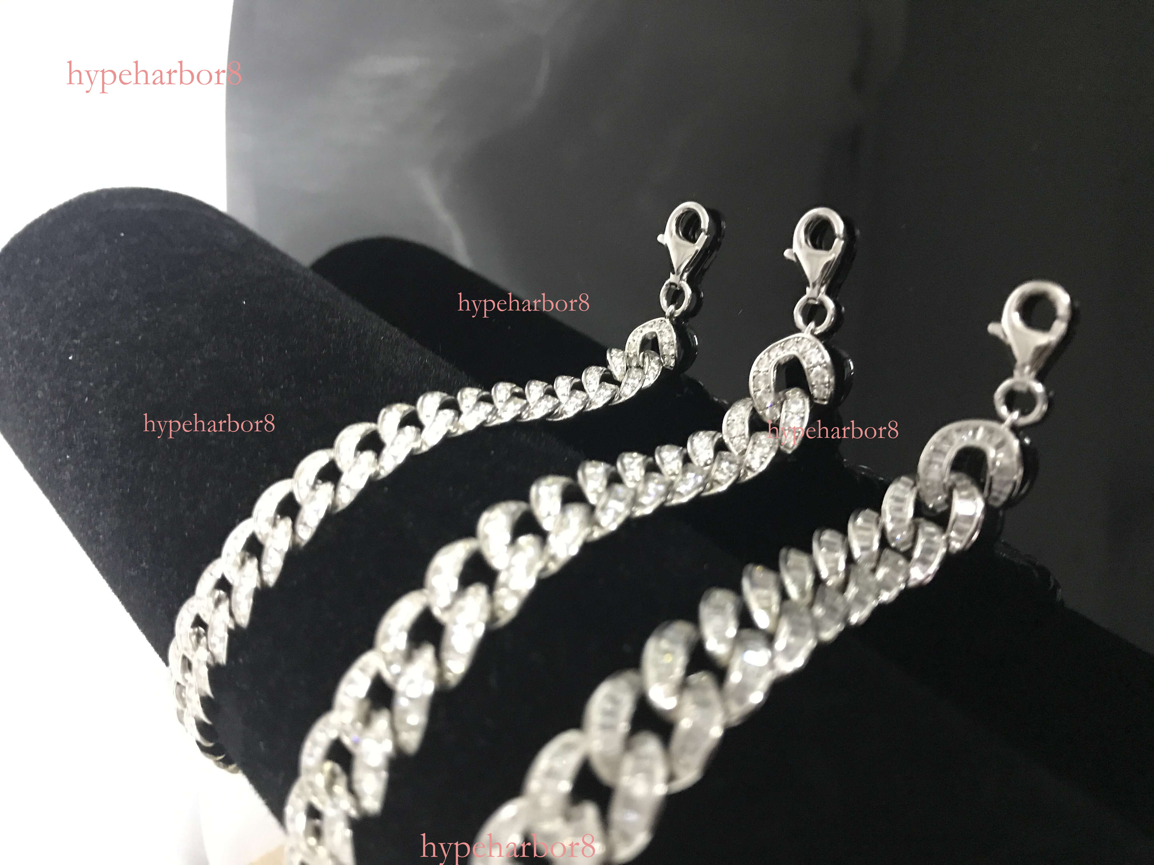 Hip hop Sier Jewelry Iced Cuban Chain Necklace