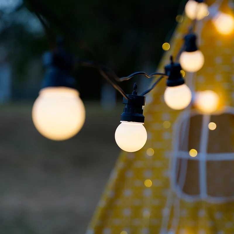 23M Patio String Light Bulbs G50 Milky Outdoor Camp Waterproof IP44 Lamp Christmas Garland Bulbs Garden Wedding Party LED Lights W251107