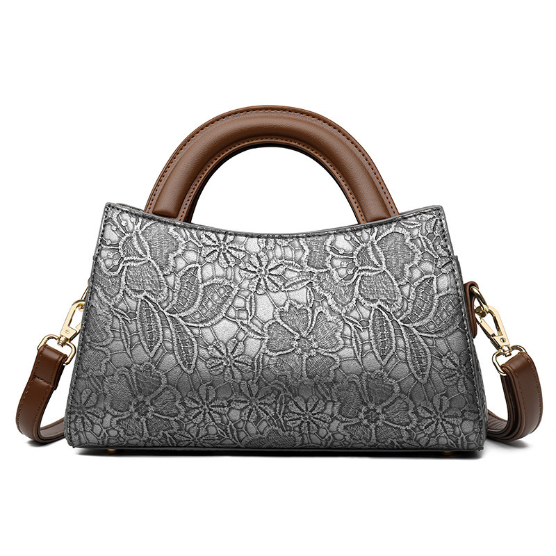 2025 New Handbag Women's Chinese Style Design Bag Niche PU Leather Crossbody Shoulder Bag