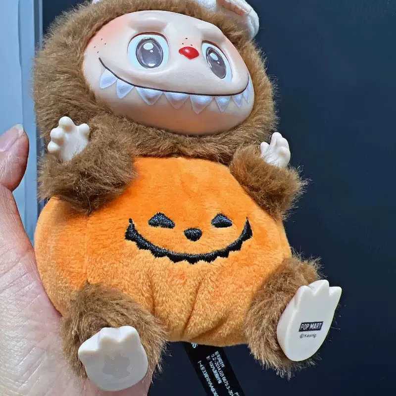 Labubu Halloween Vinyl Pumpkin Monster Carnival Vinyl Plush Doll Pendant Childrens Festival Gift Backpack Decoration Doll GiftT250407