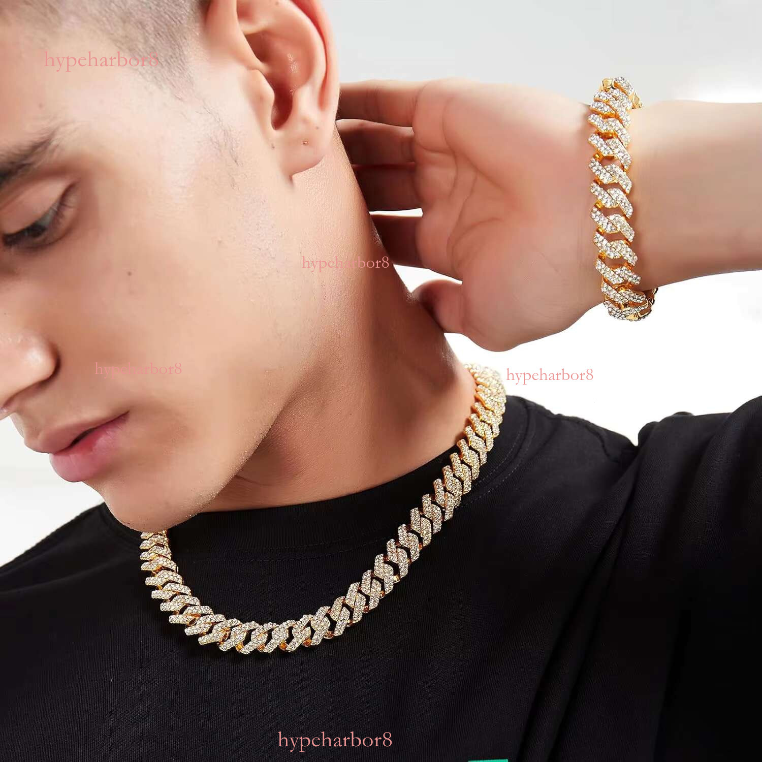 Gold plated rope loose Cuban necklace k Cardenas Gubaoro 14k Para men's gold chain