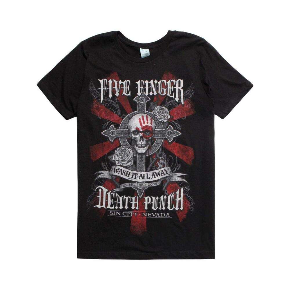 Designer T shirt Hot Topic Five Finger Death Punch Wash It All Away - 220g Tshits