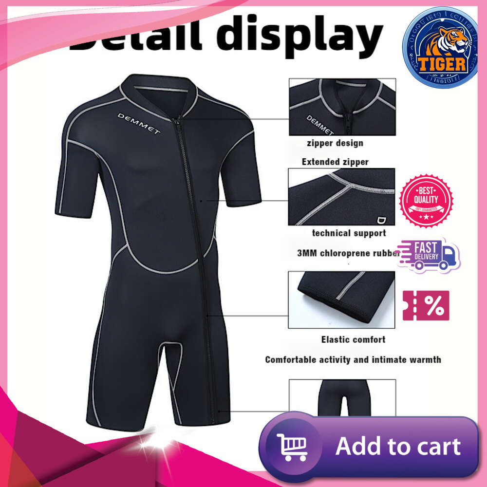 Ddmytiger Summer New Diving Suit Mm Short Sleeved Men S Women Jumpsuit Sun Protection Warmth Snorkeling And Surfing H