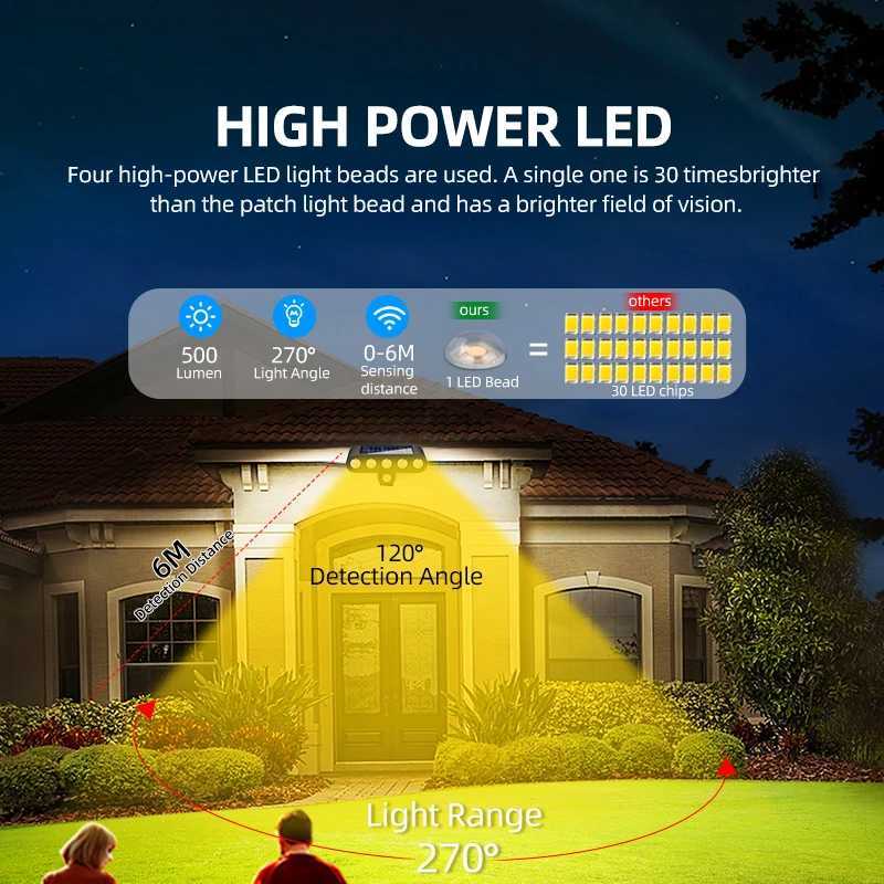 Solar Pathway LED Garden Festival Lights Outdoor Energy-Efficient Semi Flush Mount Lamps for Walkway Driveway Landscape Camping W251107