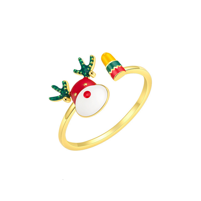 Top Source New 2024 All the Way With You Small Deer Bump Adjustable Christmas Ring