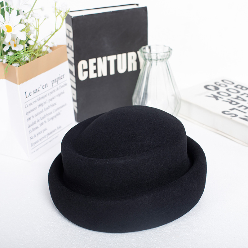 Elegant Sweet Style Wool Beret for Women Autumn and Winter Hat French Age-Reducing Princess Hat 250118