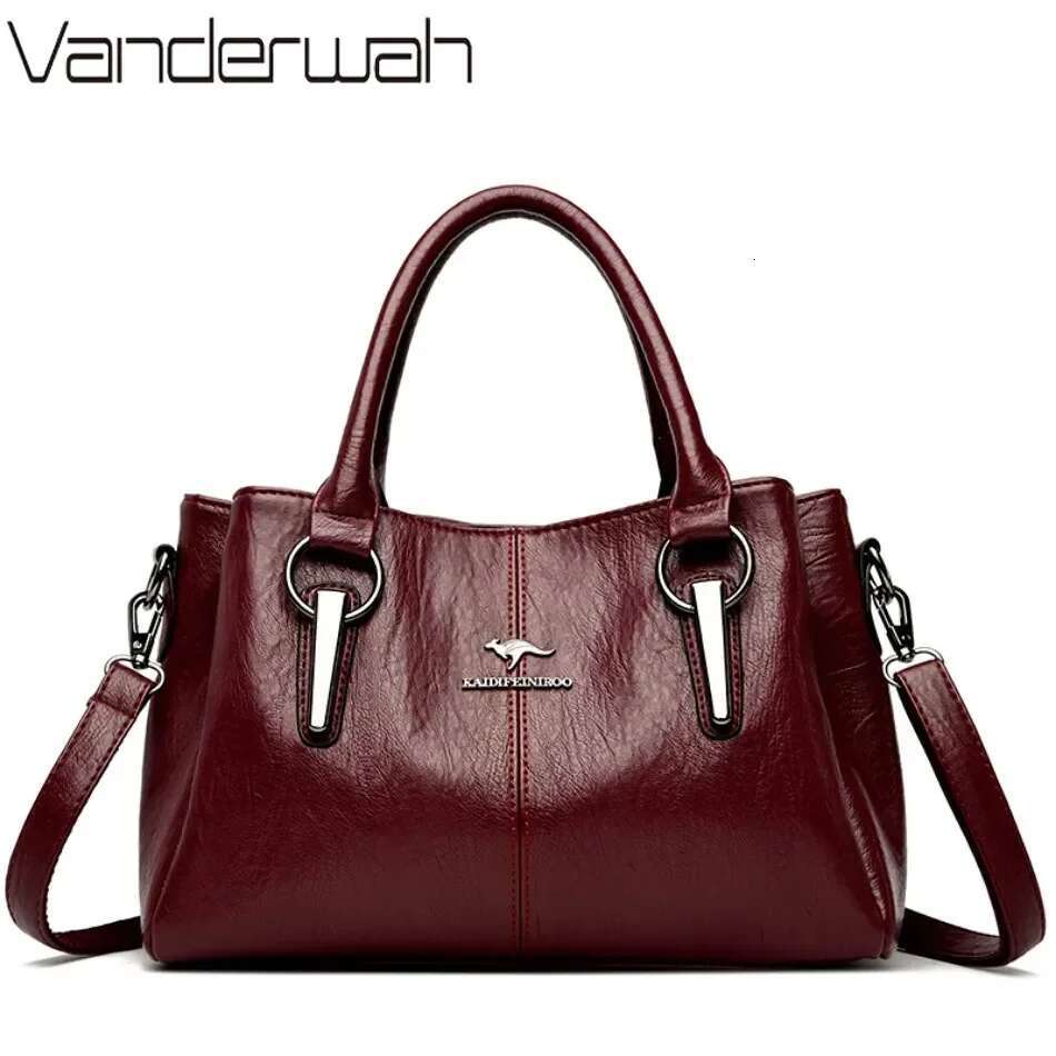 High-quality Soft Leather Handbags Designer High-capacity Ladies Crossbody Hand Bags for Women 2024 Sac A Main