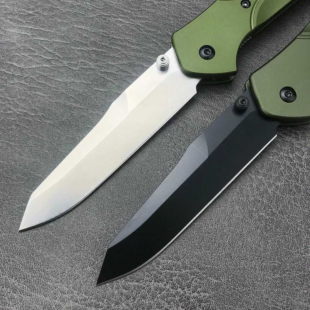 Everyday Carry BM 940 Pocket Folding Knife EDC D2 Blade Green Aluminum Alloy Handle Survival Camping Hunting Flipper KnivesZ250403