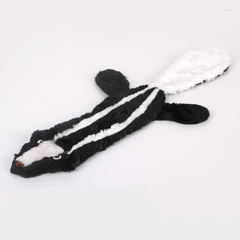 Update No-Stuff Squeak Dog Squeaker Toy Squirrel Wolf Shape Pet Plush Chew Toys For Dogs Pets Puppy Cat Accessories Animals