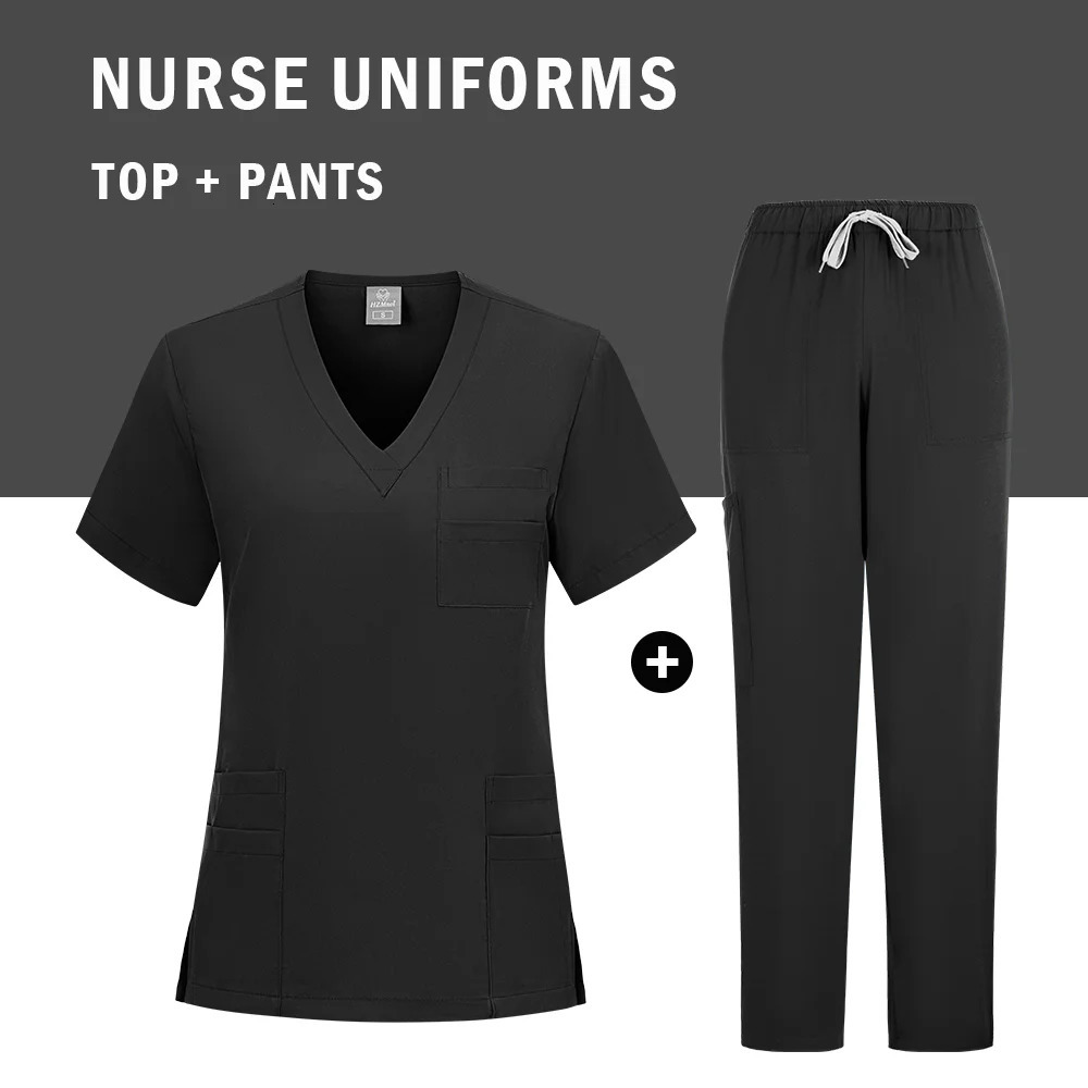 White Uniforms Woman Outfit Womens Pants Scrub Set for Doctor Nurse Dentist Wholesale 250402