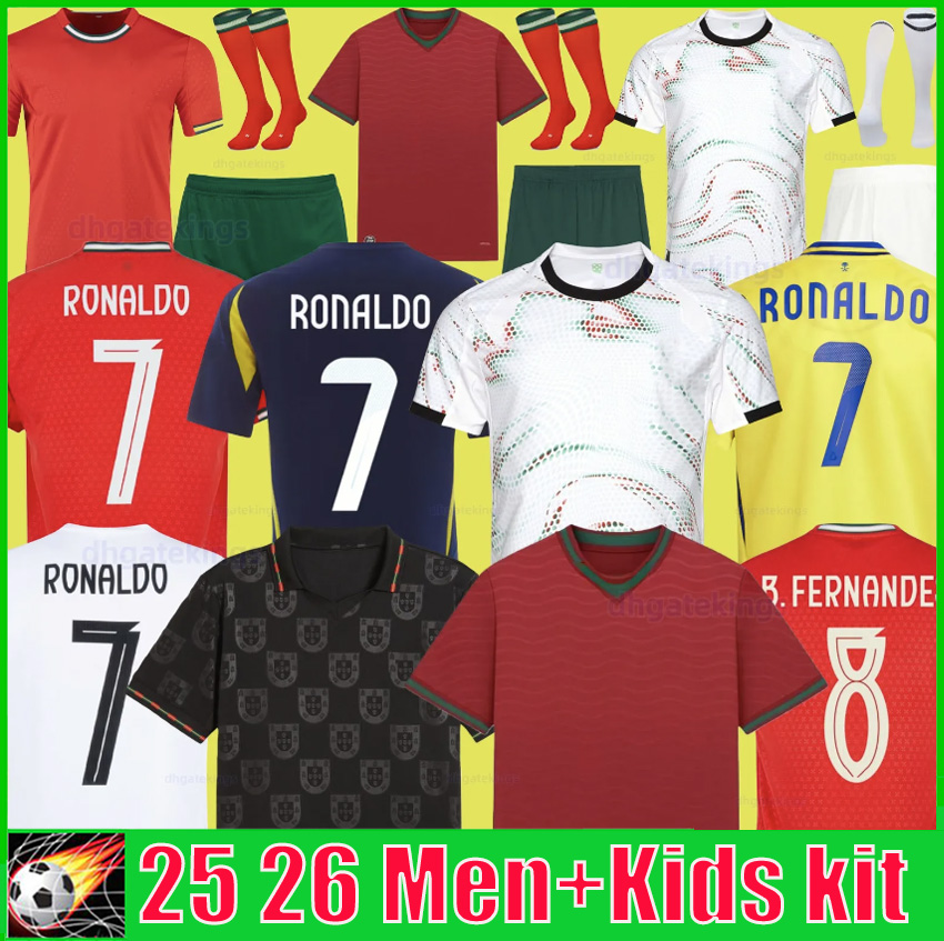 Portugal 2026 Football Jersey Ruben Ronaldo Home Away shirt Portuguese 26 Portugal Men Soccer Shirt Kids kit Woman Fans Player version EPE JOAO FELIX Goalkeeper