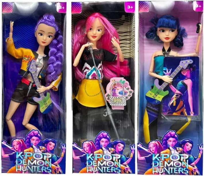 HOT anime K Pop Demon Hunters Group of Witch Hunters High Appearance Glue Doll Girl Heart Decorative Doll Holiday Gifts Z251107