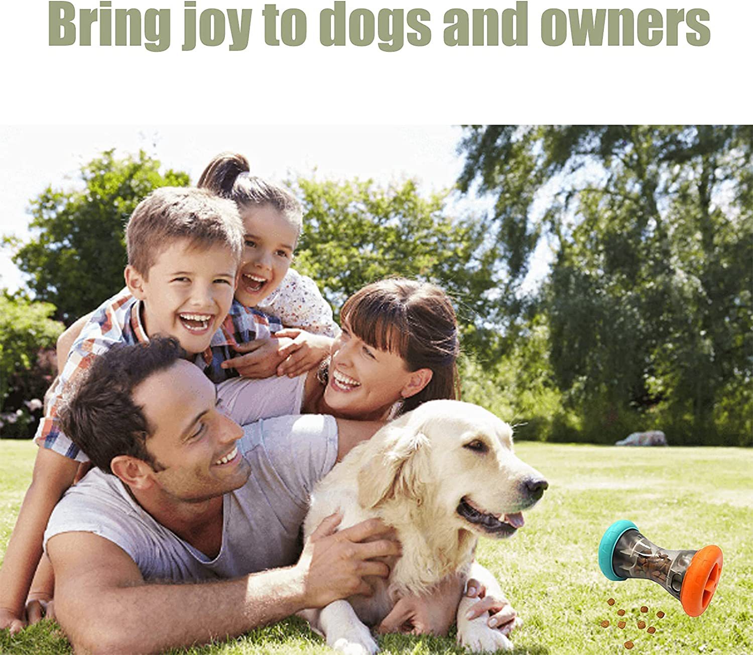 Update Pet Supplies -Selling And Dog Toys Puzzle Entertainment Bell Rolling Food Dispenser Automatic Feeder