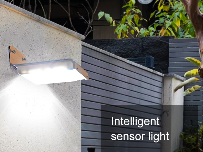 Durable Solar Panel Illuminated Courtyard Sensor Light Environmentally Friendly #10-50