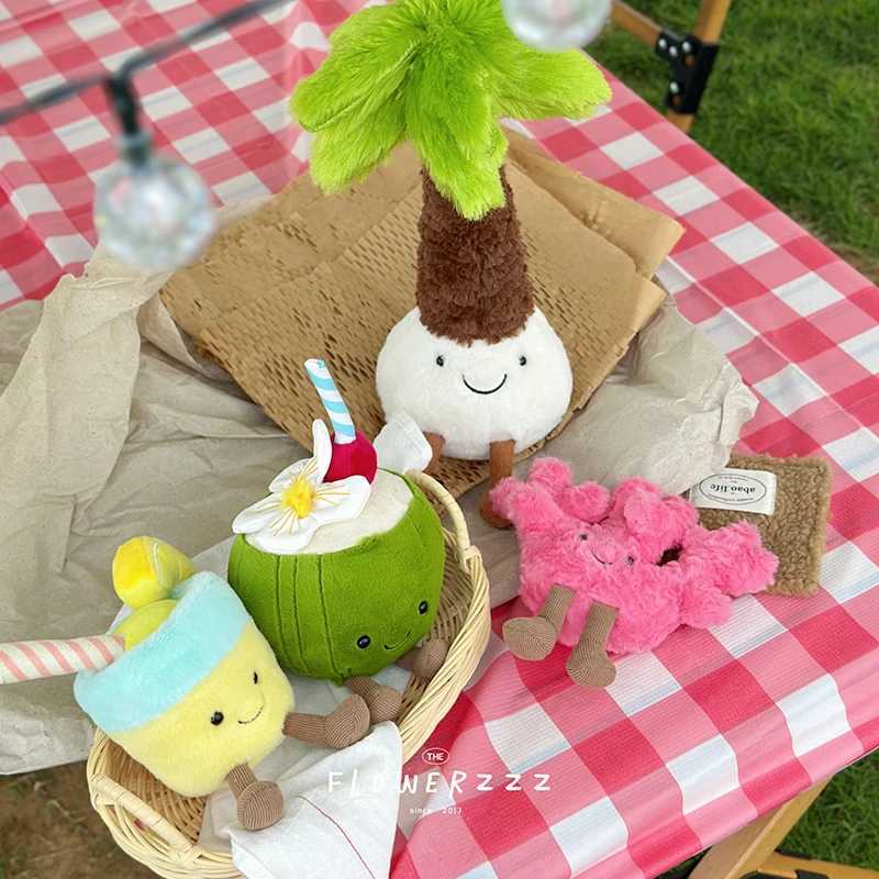 Lemonade Plushies Very Soft Palm Tree Red Coral Plush Toy cartoon Doll Home Decor Xmas Gifts Girl C251107