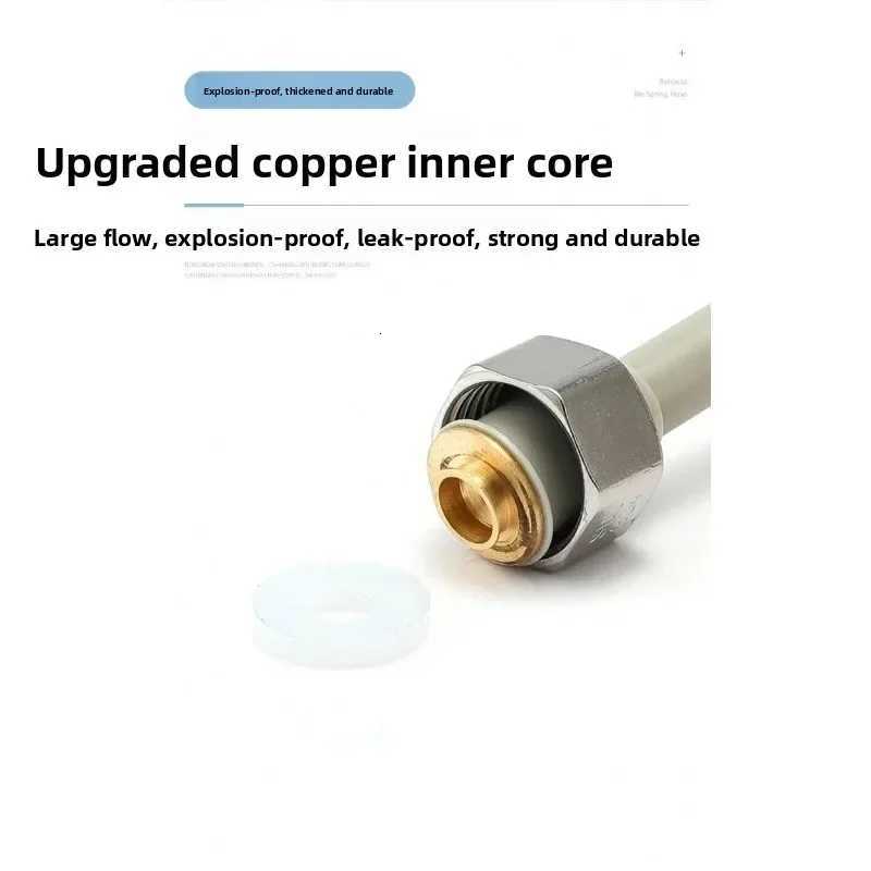 Elastic Water Pipe Telescopic Hose Toilet Spray Gun Extendable Garden Shower Faucet Spring Tube Pipes for He Kitchen Bathro Y251107