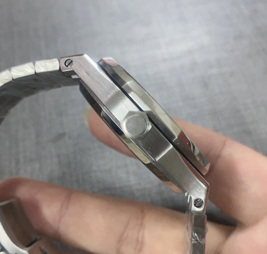 ADITA 41 mm produced by factory all stainless steel case set with 0ctagonal diamonds multi kinetic quartz movement timing function sapphire 006