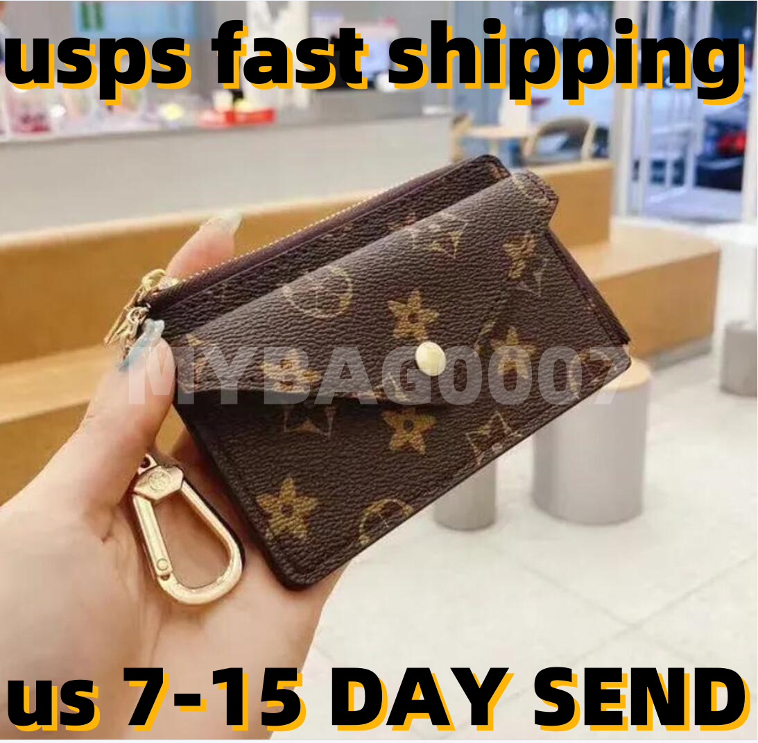 Designer Wallet Womens Mini Zippy Organizer Bag Credit Card Holder Coin Purse Key Pouch Purses Keychain Bags Clutch with Box M69431