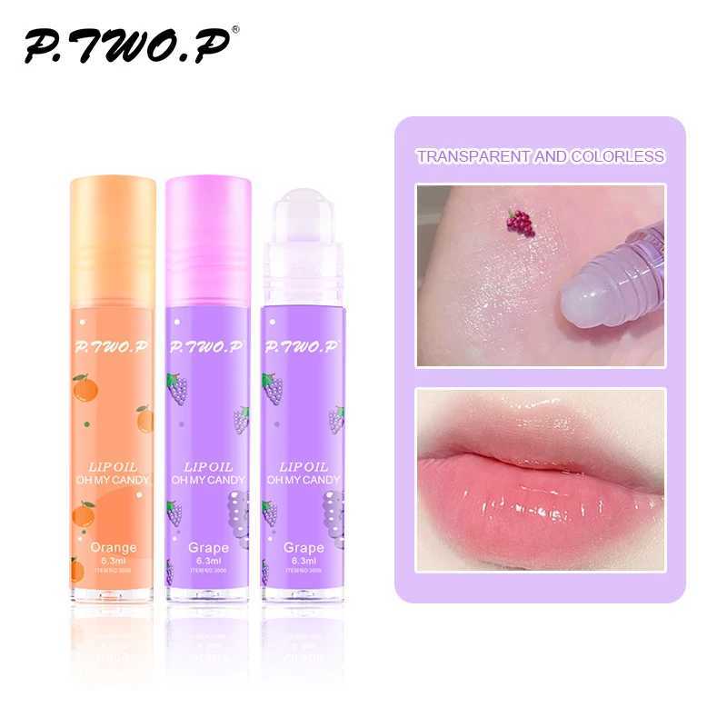 P. Two. P Fruit roll lipstick makeup strawberry primer moisturizing transparent lipstick lasting moisturizing repair lip gloss W250407