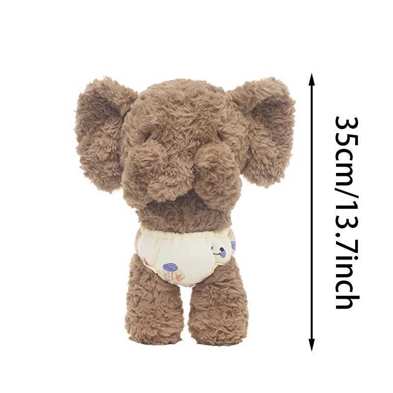 35cm Appease Baby Elephant Plush Toys Companion Elephant Plush Toys Shy Elephant Cartoon Animal Doll Children Birthday Gift C251107
