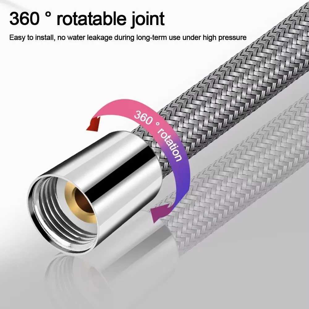 15/20 Meter Bathro Nylon High Pressure Smooth Shower Hose ible Handheld Anti Winding GI/2 Universal Pipe Tube Y251107