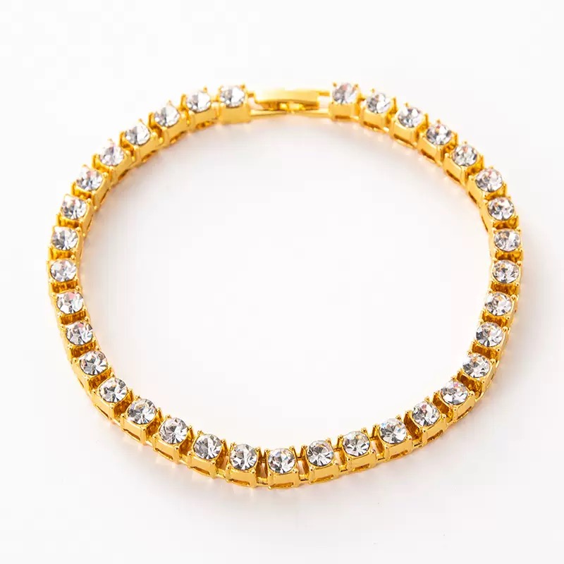 Stylish White Gold Finished Moissanite Tennis Necklace for a Hip Hop Flair Available in Various Carats (9mm & 10mm)