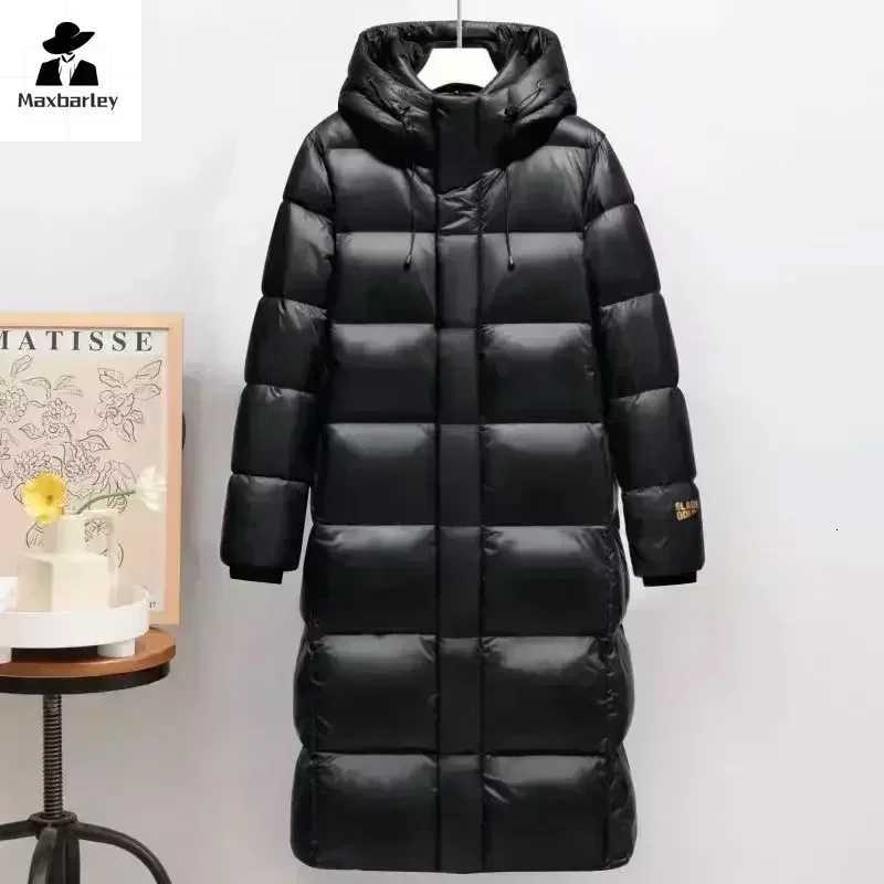 Winter Mens Down Jacket High Quality Thicken Waterproof Thermal Coat Men Lengthened Solid Color Short Hooded Warm Coats 3XLT251107