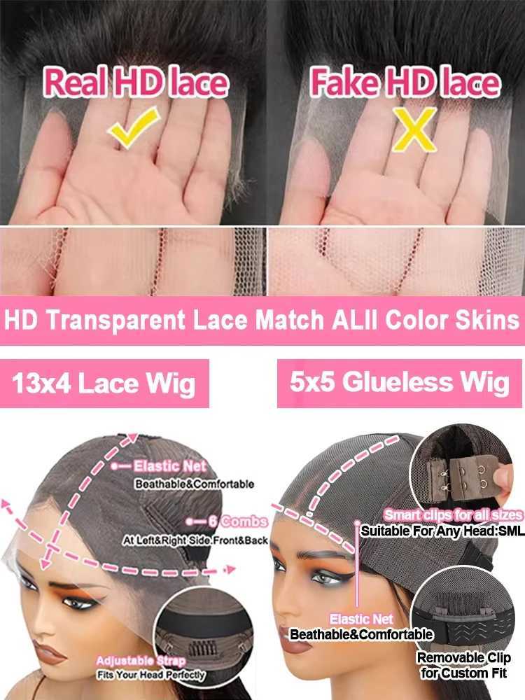 30 Inch Loose Deep Wave 13x4 Hd Lace Frontal Human Hair Wig Brazilian Curly 5x5 Glueless Wig Human Hair Pre Plucked For Women W251107