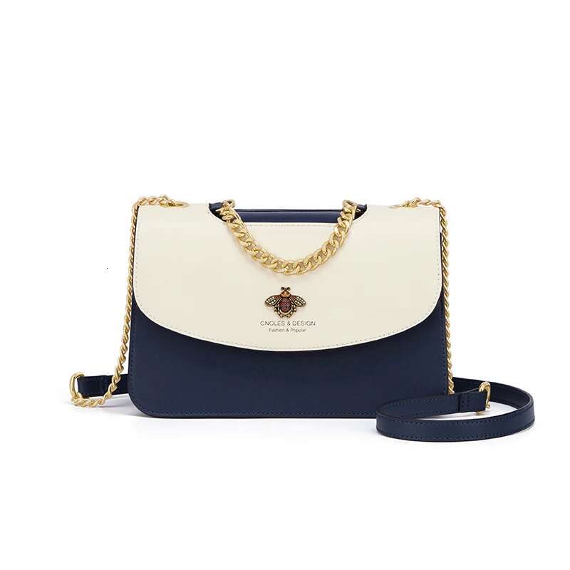 Cnoles Bee Chain Women Shoulder Handbag Versatile Brand Female Small Square Bag Lady Crossbody Bags