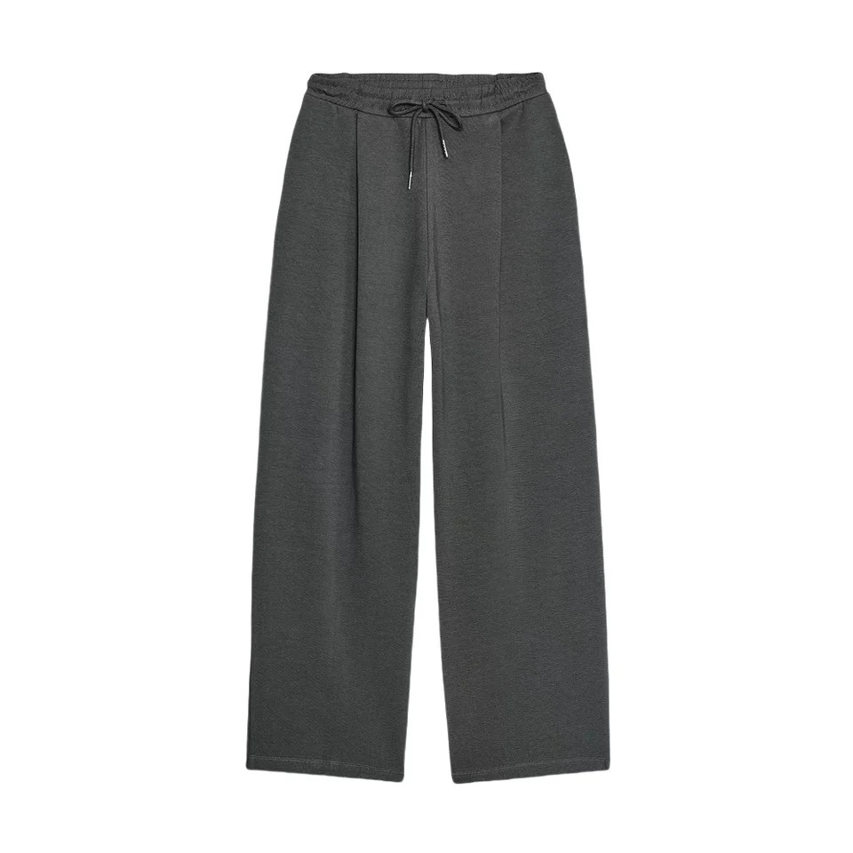 RARA womens sleeveless slim fit top paired with brushed wide leg pants set stylish and comfortable 250407