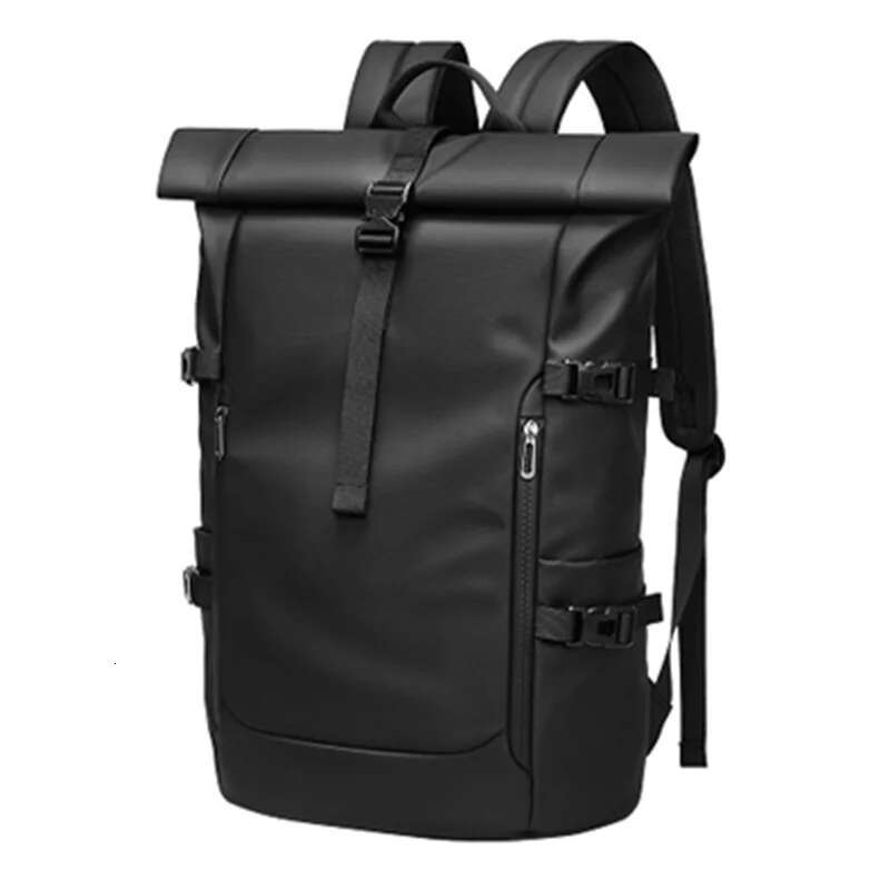 EURCOOL Large Capacity Laptop Bag Mochilas Men's Waterproof Rollup Backpack Women Travel Expandable USB Charging