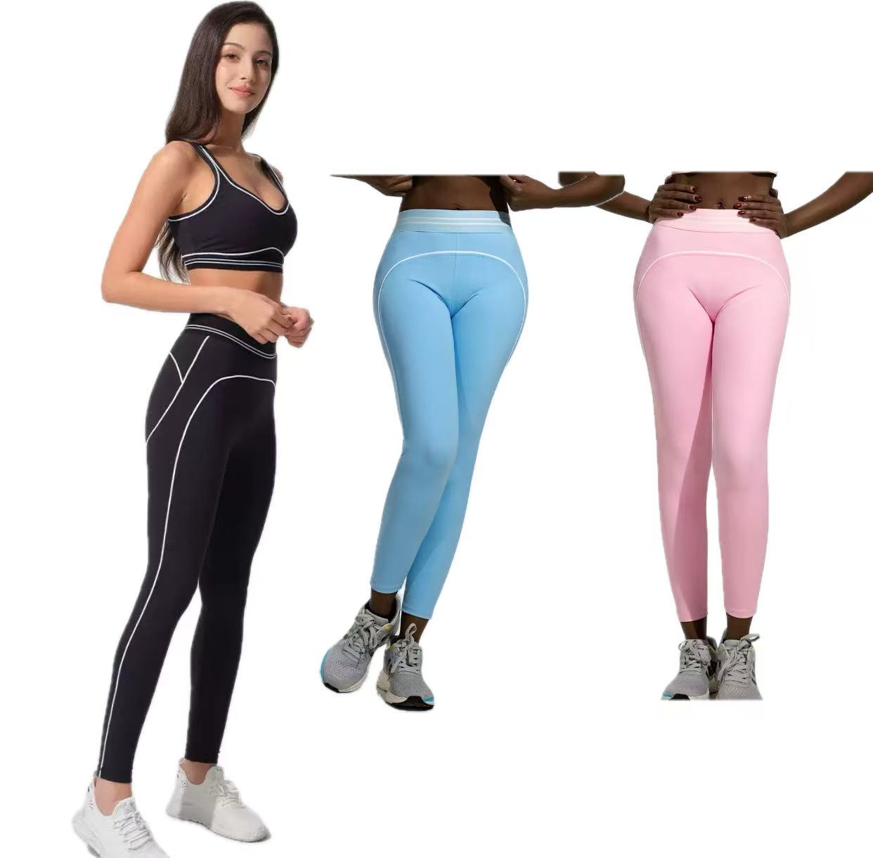 top Breathable Bra leggings Set Women Soft Elastic Pants Socks Outfits Sports Pants Fitness Wear Set Sports Bra Women clothe Shorts