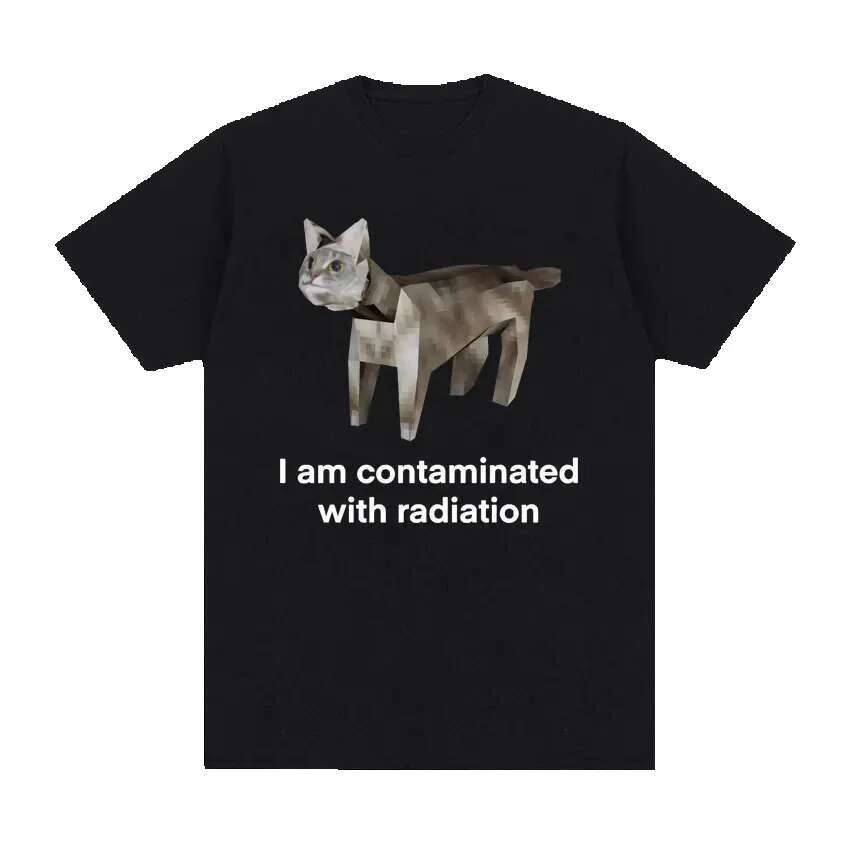 I eat cement cat Malta funny fans because of men and women's casual fashion short sleeved for men's oversized cotton T-shirts top