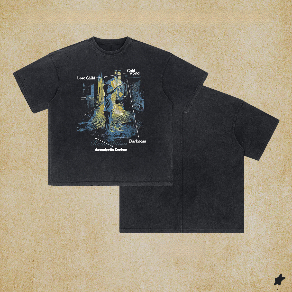 Chain Men's Wear | 2025 Spring/Summer Scattered Edge Cut Digital Printed Short Sleeve Trendy Brand Stir Fried Loose Cotton T-shirt